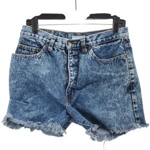 Vintage 80s Guess USA High Waist Denim Shorts Cutoff Frayed Hem Women’s Sz M
